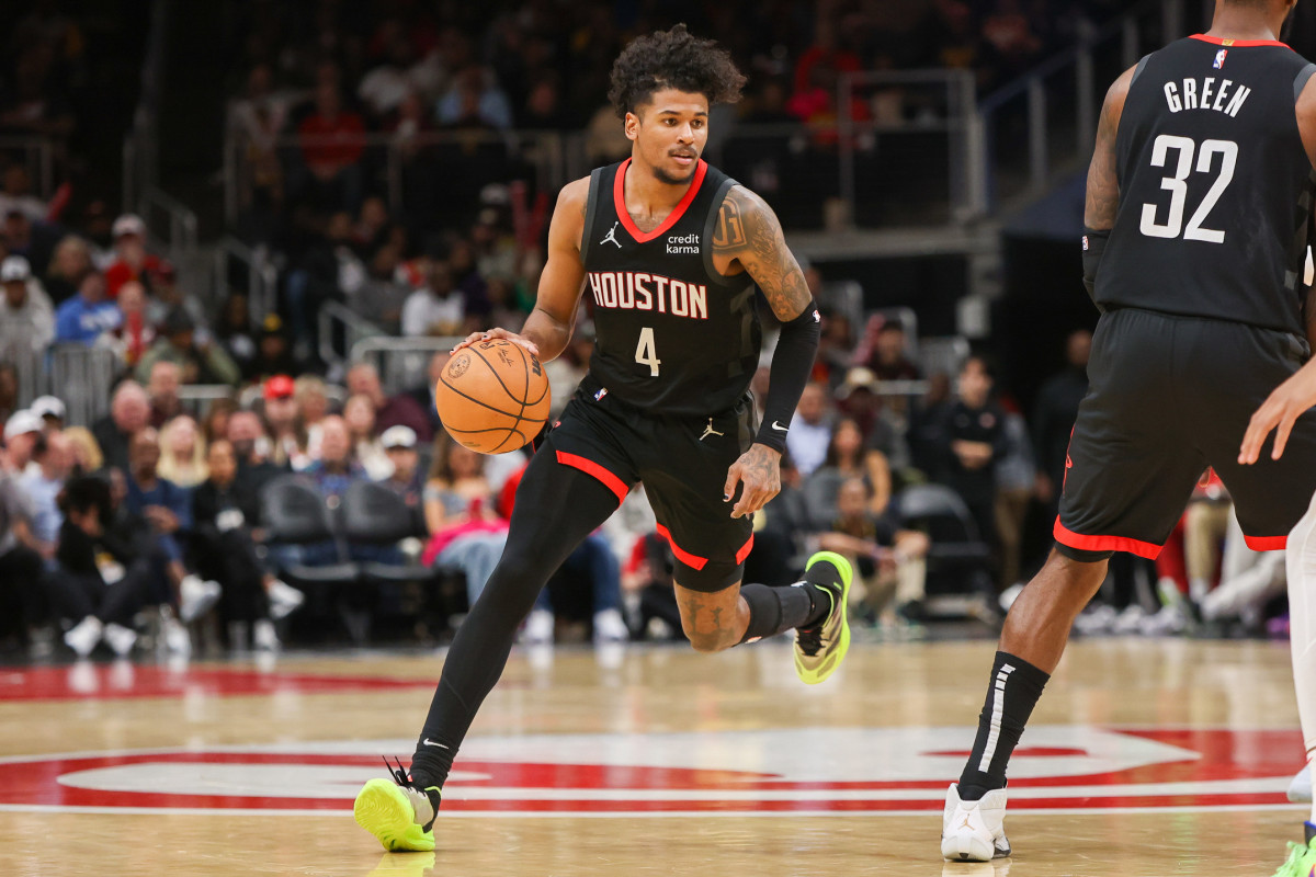 Jalen Green recorded his first-career triple-double in a loss against the Hawks.
